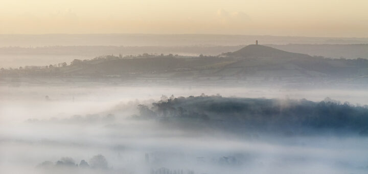 The Tor in the mist - Somerset, UK. ID JB5_5069