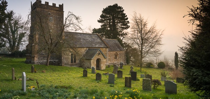 St Nicholas Church in Spring - Bratton Seymour, Somerset