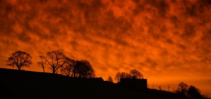 Sky on Fire - Shepton Mallet, Somerset, UK. ID 810_1296