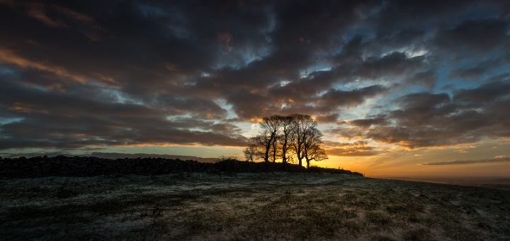 Sunrise at Cooks Fields - Mendip Hills, Somerset, UK. ID 824_1748