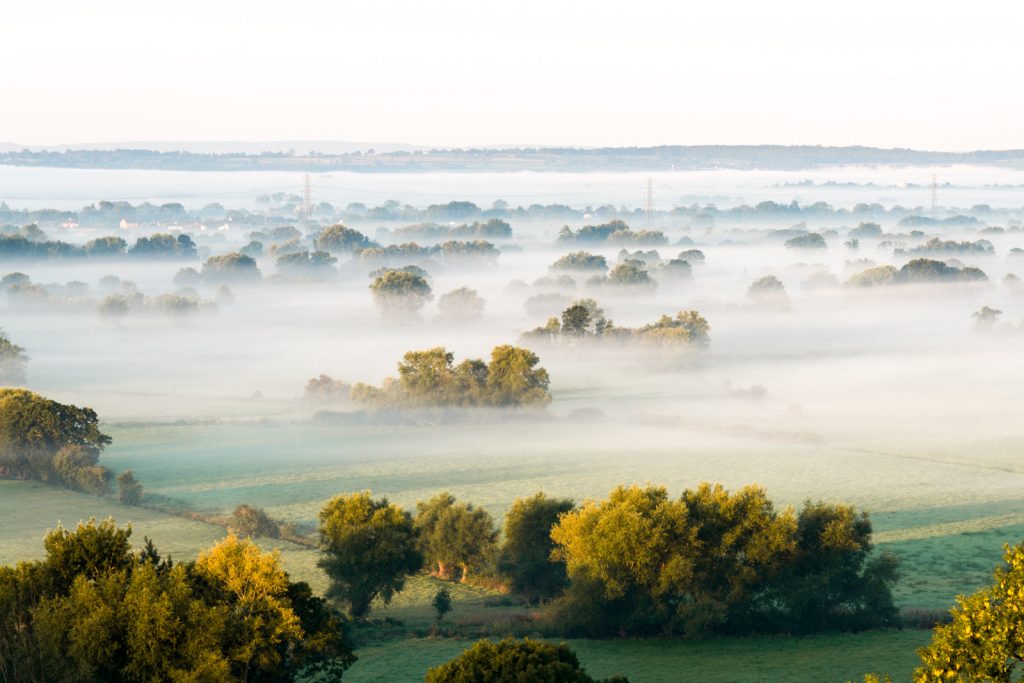 September Mist - View from Yarley Fields, Somerset, UK. ID 804_8628