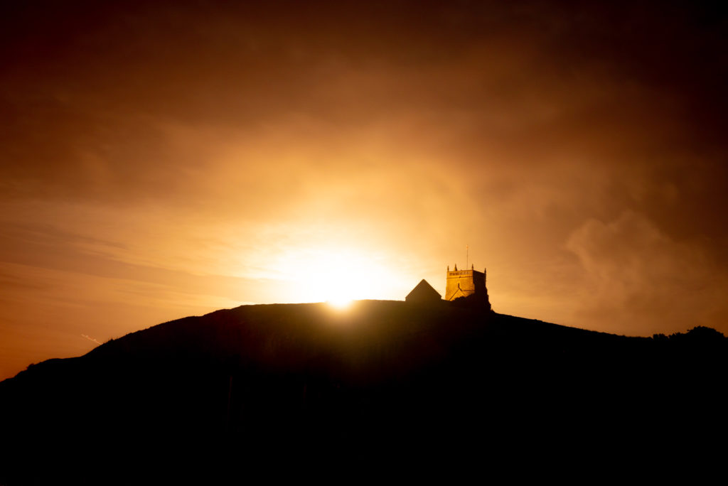 Cold Full Moon at Uphill - Somerset, UK. ID 827_7493