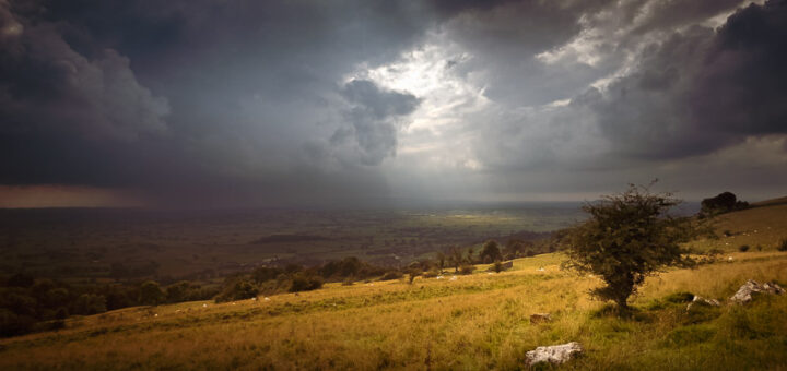 Approaching Storm - Deerleap, Mendip Hills, Somerset, UK. ID IMG_4877