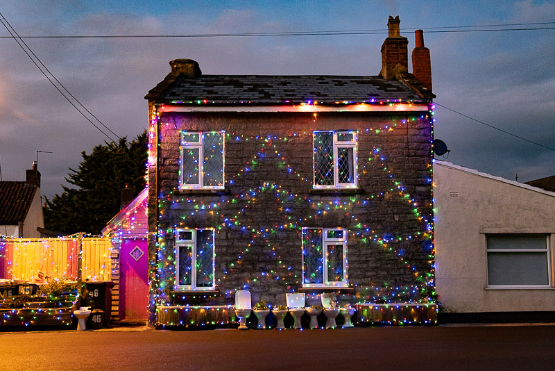 Christmas Lights - Meare, Somerset, UK. ID JB_8684